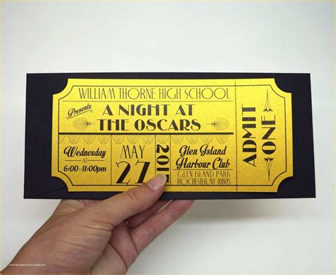 Free Printable Prom Ticket Template